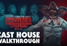 Elenco de ‘Stranger Things’ fica cara a cara com o Demogorgon, no Universal Studios Elenco de 'Stranger Things' fica cara a cara com o Demogorgon, no Universal Studios