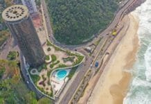 Ano Novo: Hotel Nacional no Rio tem tradicional cascata de fogos dos anos 90 Hotel Nacional, em São Conrado, no Rio de Janeiro (Foto: Divulgação)