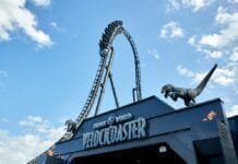 Jurassic World Velocicoaster abre em 10 de junho no Universal Studios Orlando Jurassic World Velocicoaster será aberta no Universal Orlando Resort em 10 de junho de 2021 (Foto: Universal Studios Orlando/Divulgação)
