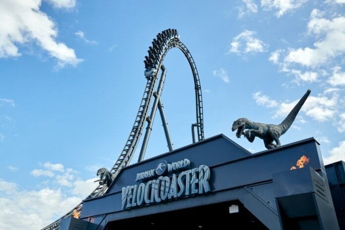 Jurassic World Velocicoaster será aberta no Universal Orlando Resort em 10 de junho de 2021 (Foto: Universal Studios Orlando/Divulgação)