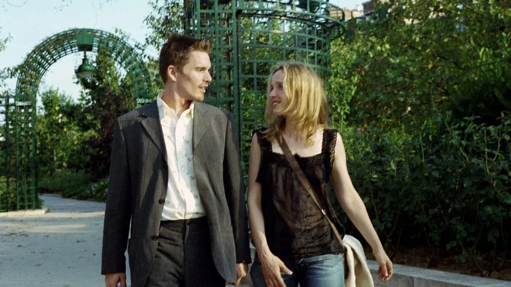Os personagens Jesse e Celine passeando no Coulée Verte René-Dumont em Paris (Foto: Divulgação) Os personagens Jesse e Celine passeando no Coulée Verte René-Dumont em Paris (Foto: Divulgação)