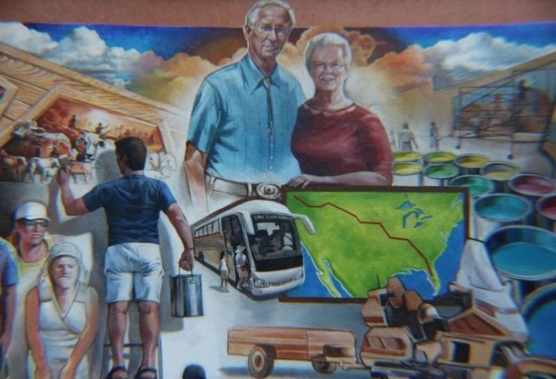 Mural em Lake Placid, na Flórida (Foto: Divulgação/Visit Flórida)