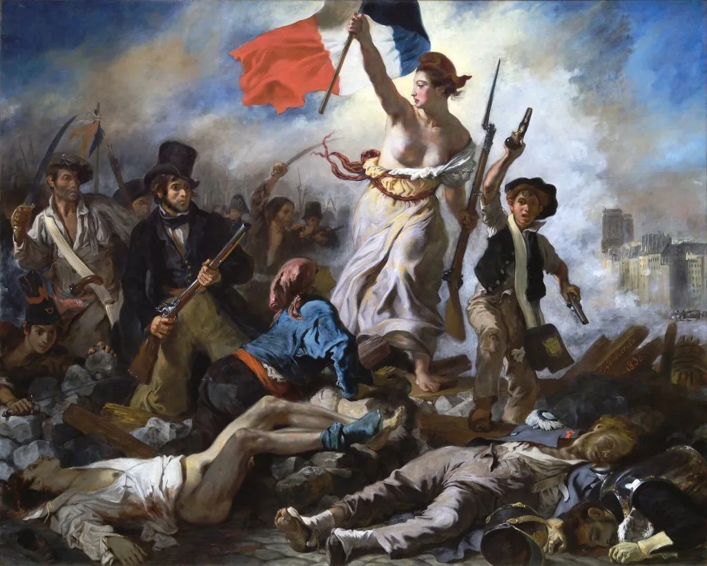"A Liberdade guiando o povo", de Eugène Delacroix