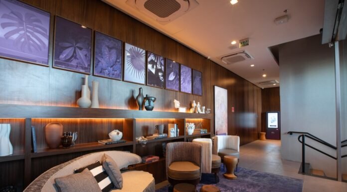 Nubank inaugura sala VIP exclusiva para clientes Ultravioleta em Guarulhos Nubank Ultravioleta inaugura sala VIP exclusiva no Aeroporto Internacional de São Paulo (Foto: Divulgaçaão)