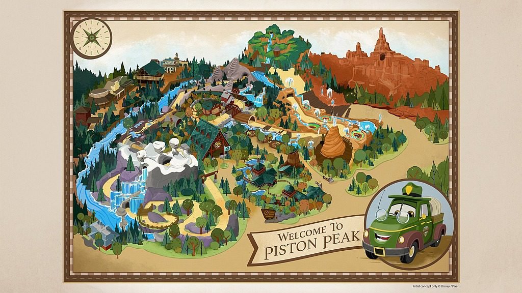 'Piston Peak' expande narrativa de Frontierland no Magic Kingdom (Foto: Divulgação/Disney) 'Piston Peak' expande narrativa de Frontierland no Magic Kingdom (Foto: Divulgação/Disney)