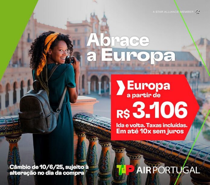 Voos TAP Brasil-Europa estão com descontos até 30 de junho (Foto: Divulgação)