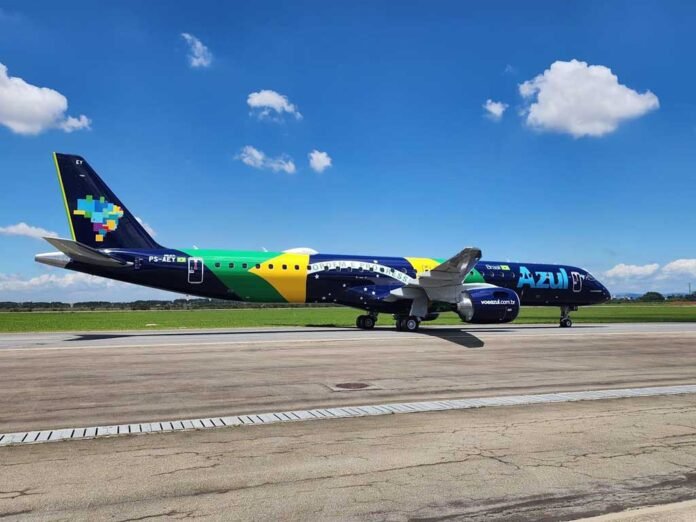 Azul estreia duas operações diárias entre Congonhas e Foz do Iguaçu com aeronaves Embraer E2 (Foto: Divulgação/Azul) Azul estreia duas operações diárias entre Congonhas e Foz do Iguaçu com aeronaves Embraer E2 (Foto: Divulgação/Azul)