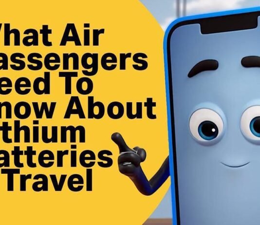 Nova campanha da IATA ensina como voar com baterias de lítio IATA lança campanha com regras para transporte de baterias (Foto: Reprodução/YouTube)