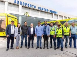 O investimento nesta etapa contempla a ampliação das áreas remotas, a instalação de novas esteiras de restituição de bagagens, a construção de novos sanitários e o início da operação de oito ônibus 100% elétricos (Foto: Jonilton Lima/MPor)