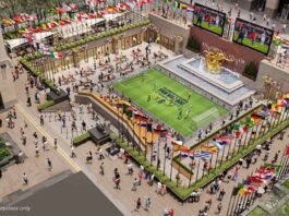 Fan Village da Copa 2026 transforma o Rockefeller Center em Nova York (Foto: Divulgação)