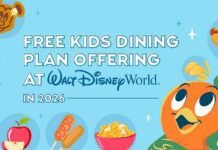 Disney World terá plano de refeições grátis para crianças em 2026 Disney libera reservas 2026 com benefício para crianças (Foto: Divulgação)
