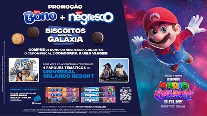 Passageiros da LATAM recebem Bono e Negresco em voos para Orlando durante ação da Nestlé (Foto: Divulgação)
