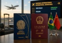 Brasil e China anunciam isenção recíproca de vistos Isenção recíproca de vistosentre Brasil e China seguirá válida até 31 de dezembro de 2026 (Foto: Gerada por IA/ChatGPT)