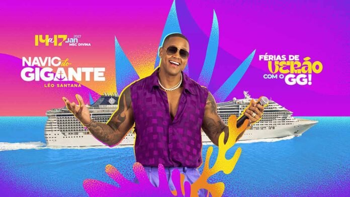 Léo Santana comandará shows durante o Navio do Gigante em 2027 (Foto: Divulgação)