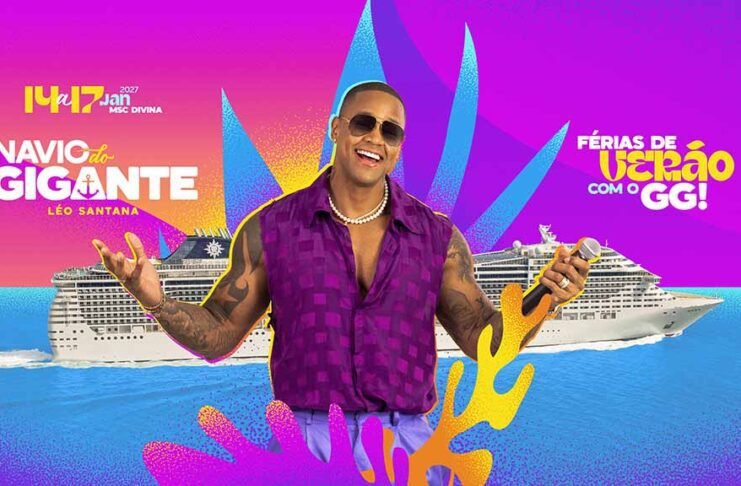Léo Santana comandará shows durante o Navio do Gigante em 2027 (Foto: Divulgação)