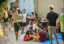 Bares kids e pet friendly ganham espaço no Rio e viram opção de lazer para famílias Área externa do Armazém Cardosão recebe famílias e cachorros (Foto: Divulgação/Armazém Cardosão)