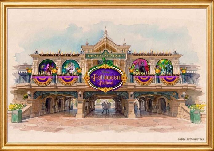 Disney Halloween Festival acontece de 26 de setembro a 1º de novembro de 2026 (Foto: Divulgação/Disneyland Paris)