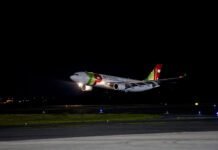 TAP inaugura rota Curitiba-Lisboa com três voos semanais Airbus A330-200 da TAP opera nova rota entre Lisboa e Curitiba (Foto: Divulgação/TAP Air Portugal)