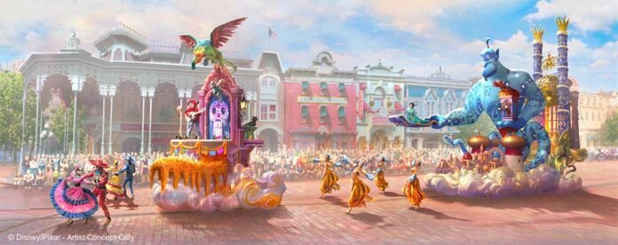 Mickey Mouse e seus amigos vão liderar a nova parada diurna do Disneyland Park (Foto: Divulgação/Disney) Mickey Mouse e seus amigos vão liderar a nova parada diurna do Disneyland Park (Foto: Divulgação/Disney)