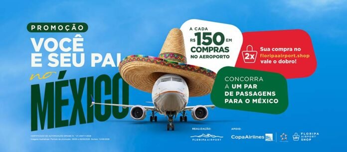 Campanha de Dia dos Pais do Floripa Airport vai sortear viagem para o México (Foto: Divulgação)