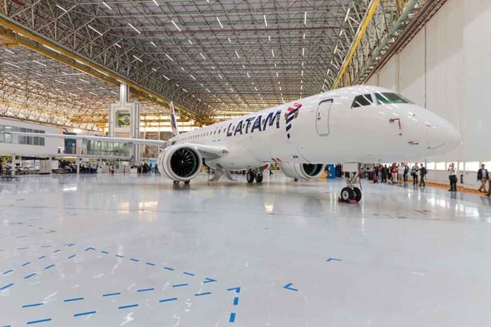 Embraer E195-E2 será a aeronave utilizada na operação entre Macaé e Guarulhos (Foto: ASA/LATAM)