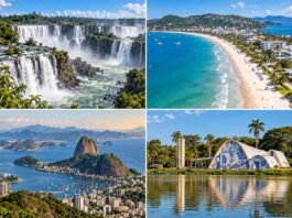 Foz do Iguaçu, Florianópolis, Rio de Janeiro e Belo Horizonte estão entre os destinos sugeridos pelo Grupo JCA para diferentes perfis de viajantes (Foto: ChatGPT)