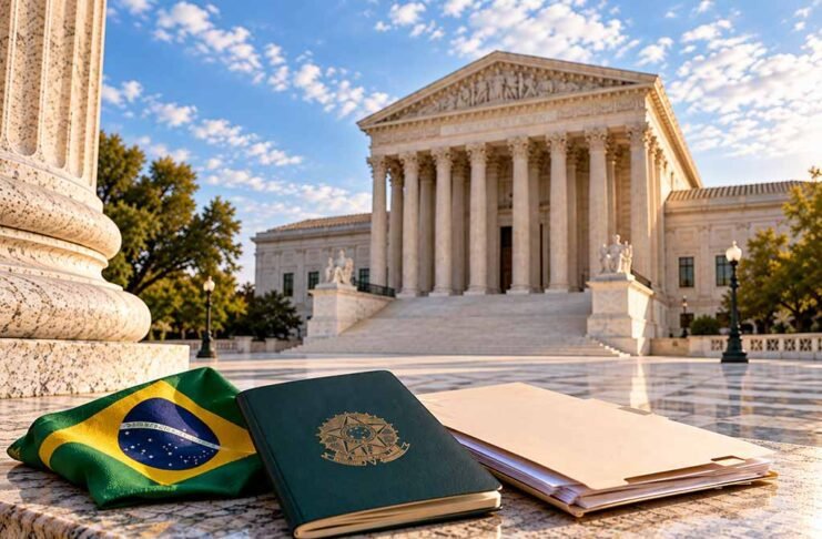 Suprema Corte dos Estados Unidos vai analisar recurso sobre detenção de imigrantes durante processos de deportação (Foto: Divulgação/IA)