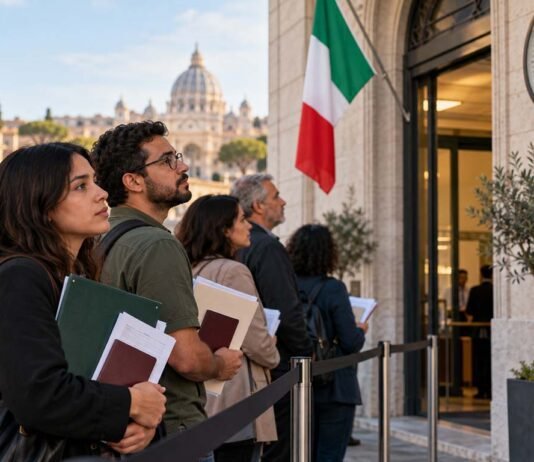 Cidadania italiana em 2026: fila pode chegar a 15 anos de espera Brasileiros podem enfrentar espera de até 15 anos pelo reconhecimento da cidadania italiana nos consulados (Foto: IA)